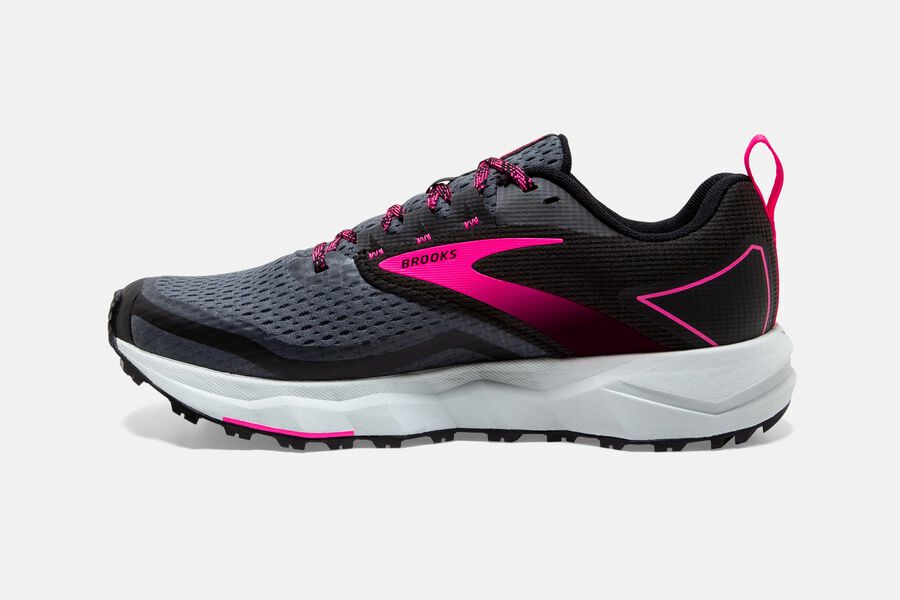 Brooks Divide 2 Trail Loopschoenen Dames - Zwart/Roze - 679580QZR